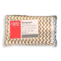 BontaBag 1 kg-os papírtasak antik arany cikk-cakk design mintával - 200 db