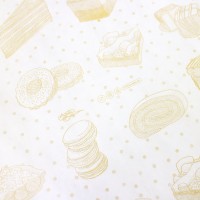 BontaBag Cukrászcsomagoló Papír arany színű sütemény mintával - 75x62 cm / 10 kg