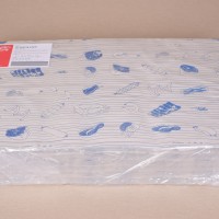 Halványszürke fóliázott húscsomagoló papír kék színű hús mintával - 60x40 cm / 15 kg