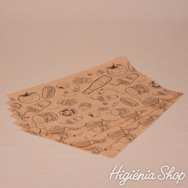 BontaBag Street Food Tálcabetét / Csomagolópapír - Zsírálló 1500 db