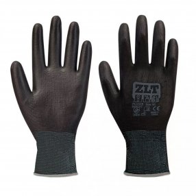 Mártott védőkesztyű fekete 9/L-es méret (10 pár)